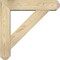 Ekena Millwork Traditional Craftsman Rough Sawn Bracket w/ Offset Brace, Douglas Fir, 6"W x 24"D x 24"H BKT0604X24X24TRA04RDF - alternate 2